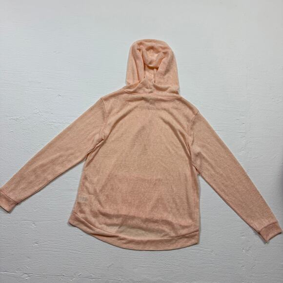 Weatherproof Vintage Light Peach Sheer Hoodie, Size Small - Picture 7 of 7